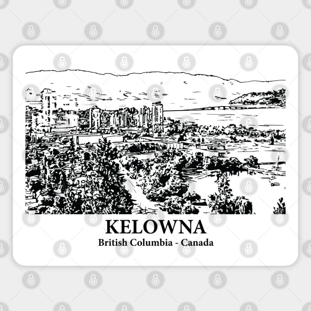 Kelowna - British Columbia Magnet by Lakeric